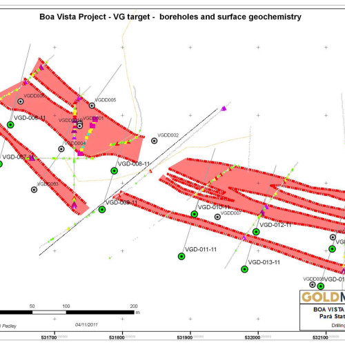 Drilling Plan Map - VG1 Deposit